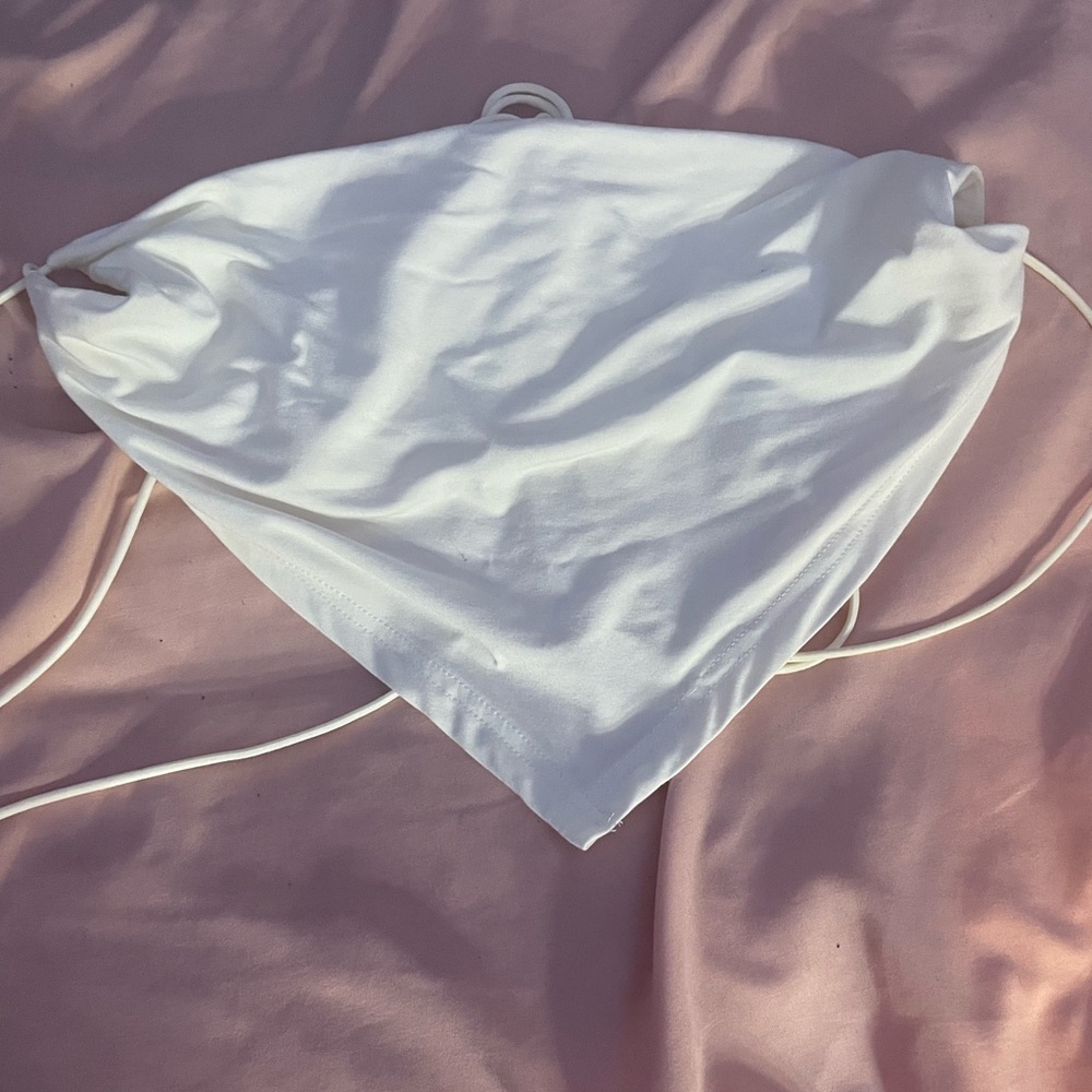 White crop top